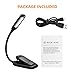 LED Book Light, HOLIFE Mini Rechargeable Reading Lights Portable Easy Clip on Reading Lamp Soft Table Light with 3-level Brightness, Eye-care Protection for Bookworms, Night Reading, Kindle