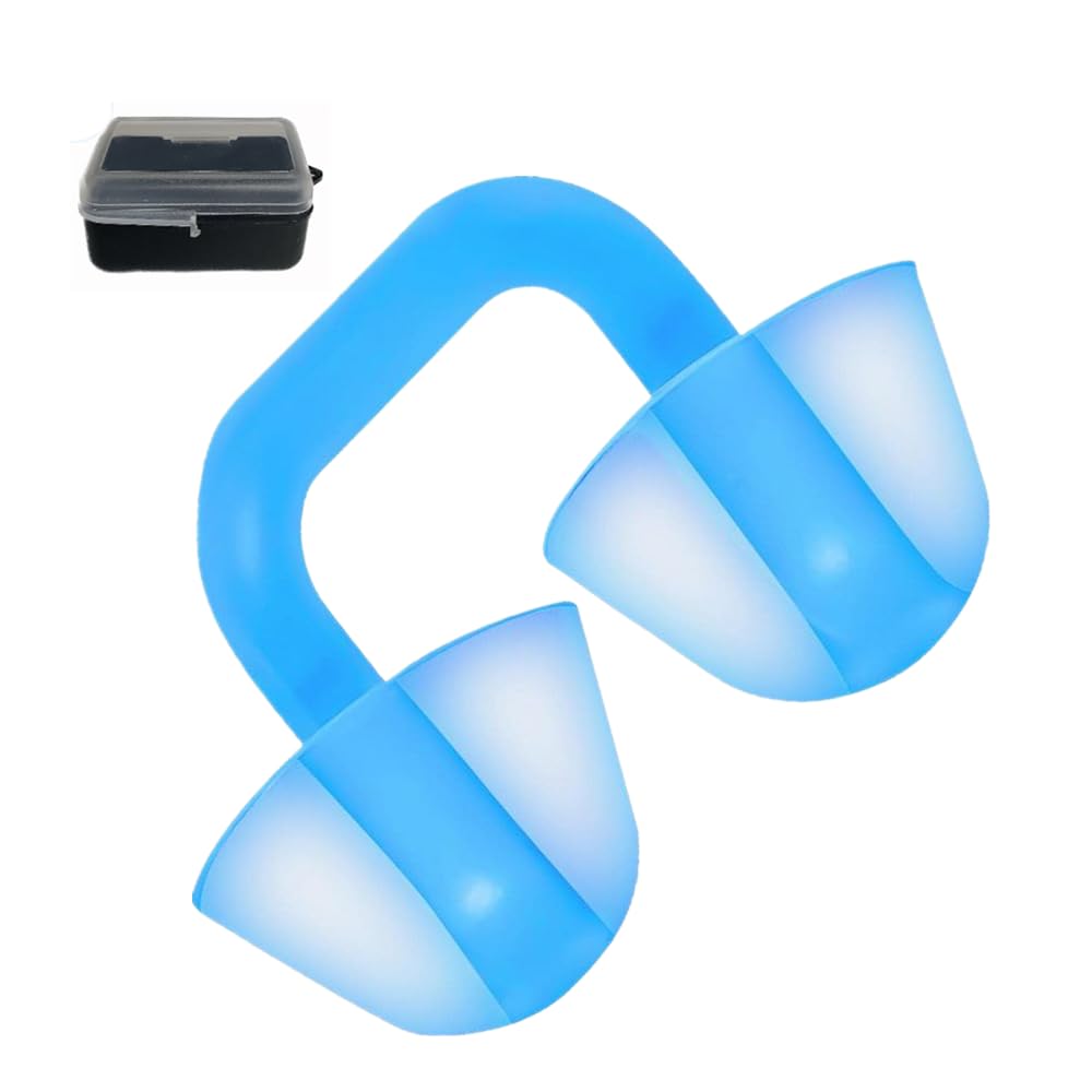 Luoyuanjia Swimming Nose Plugs, Swimming Nose Clip Nose Protector with Case Comfortable Swimming Accessories for Surfing Adults Kids(Age 7+) Beginners