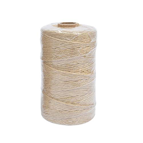 ☀ Dergo ☀Jute Twine 300 Feet Natural Jute Gift String Packing String Weave DIY Decoration Home Textiles - Thumbnail 4