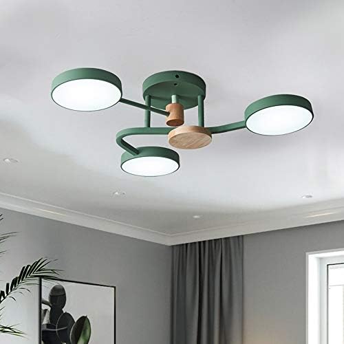 650 650 150 Mm 緑の幾何学的な天井ランプ小さなリビング