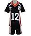 Haikyuu Karasuno High School Uniform Jersey Volleyball Cosplay Costume (L, NO.12 Yamaguchi Tadashi)