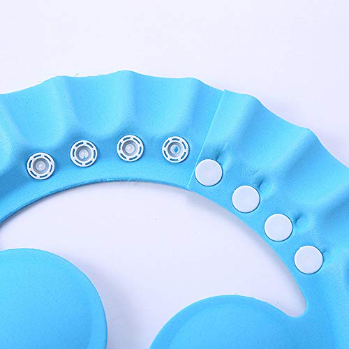 Refaxi Soft Kids Toddler Baby Bath Hat Shower Shampoo Visor Hats Wash Hair Shield Cap (Blue)