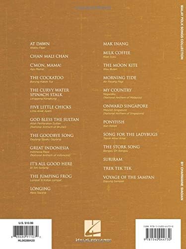 Malay Folk Songs Collection Early To Mid Intermediate Level By Siagian Charmaine Amazon Ae