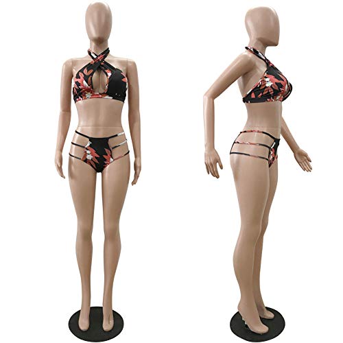 Women's Swimsuits Cover Ups Set - Dyeing High Waisted Bikini Bathing Suit Swimwear Beach Dress