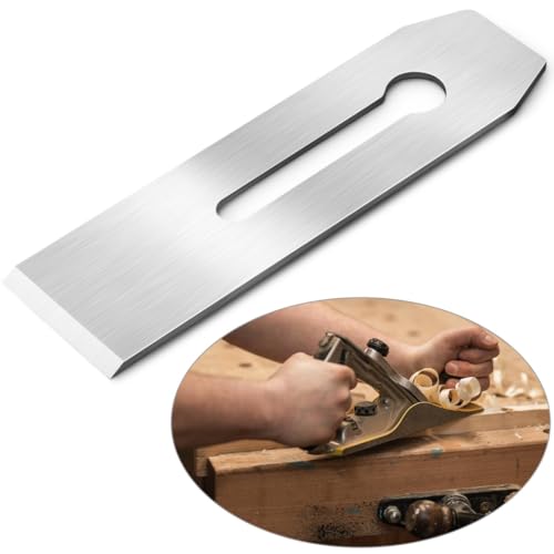 Precision-Sharpened 2-Inch Bench Plane Blade - High-Carbon Steel Replacement Cutter for Bench