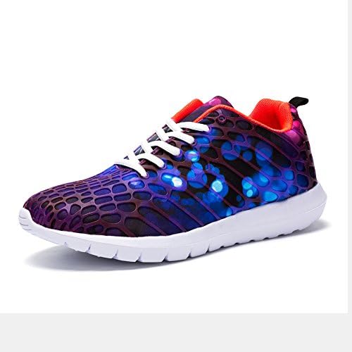 Men Casual Sneakers Athletic Walking Shoes Comfortable Sports Running Shoes With Air Cushion Purple.EU42
