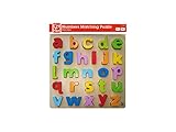 Hape Lowercase Alphabet Stand Up Wooden Toddler Puzzle