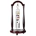 Lily's Home Hanging Galileo Thermometer with Cherry Finish Stand, A Timeless Design that Measures Temperatures from 64ºF to 76ºF, Cherry Finished Wood Frame, 4 Multi-Colored Spheres (9 Inches)