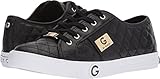 G by GUESS Womens Byrone2 Low Top Lace up Fashion Sneakers, Black, Size 8.0