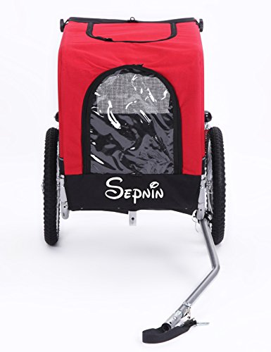 image for Sepnine Medium pet cart of 2 in 1 Small Sized Comfortable Bike Trailer