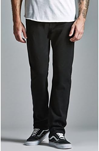 Bullhead Denim Co. Mens Black Twill Slim Jeans