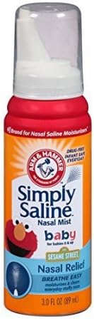 Simply Saline Nasal Mist Baby, Sesame Street 3 oz (Pack of 2)