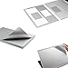 VFENG Premium 4-in-1 Full Body Skin Sticker Decals, Decorative Protector Skins for Microsoft Surface Book 2 13.5 Inch (i7 CPU Configuration Version)- Silver