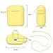 Cute Airpods Silicone Gift for Girls and Women, Lemon Yellow