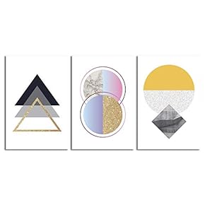 3 Piece Canvas Wall Art-Modern Nordic Style-Canvas Prints Home Artwork Decoration for Living Room,Bedroom - 16"x24" x 3 Panels