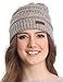 Brook + Bay Cable Knit Beanie Winter Hat for Women - Warm, Chunky, Soft Stretch, Thick & Cute Knitted Caps for Cold Weather