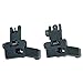Ledsniper® Front and Rear flip up 45 Degree Rapid Transition BUIS Backup Iron Sight