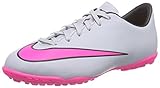 Nike Youth Mercurial Victory V Turf (WOLF GREY/BLACK/HYPER PINK)