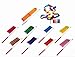 SunbowStar Gymnastic Ribbon 4M Gym Dance Rythemic Twirling Exercise Art Rod Stick 10pcs (10 Mix Colors)