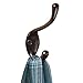mDesign Wall Mount Entryway Storage Hook for Jackets, Coats, Hats, Scarves - Pack of 6, Bronze