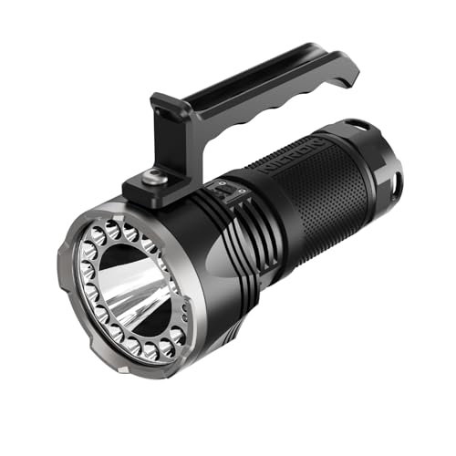 NICRON B400 High Lumens 16000LM,Super Bright LED rechargeable Flashlight,Type C Charged, Long run time, IPX8 Waterproof, Long Range 880meters,for Emergencies, Camping, Industry