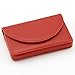 Partstock(TM) Women Leather Business Name Card Wallet/Holder 25 Cards 3.9L x 2.8W inches with Magnetic Shut for Ladys.(Red)