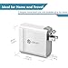 iClever USB Wall Charger, 40W 4-Port Charging Station, Multi-Port Travel Charger for iPhone 11 Pro/Xs/Xs Max/Xr/X/8/7/6/Plus, iPad Pro/Air/Min 4/3, Galaxy/Note/Edge, LG, Nexus, HTC, and More