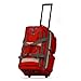 Olympia U.S.A. 29 inch Jumbo Size 8 Pockets Wheeled Rolling Duffel Bag Water Resistant Luggage Lightweight Travel Suitcase with Retractable Handle