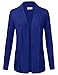 JJ Perfection Women's Open Front Knit Long Sleeve Pockets Sweater Cardigan ROYALBLUE 3XL