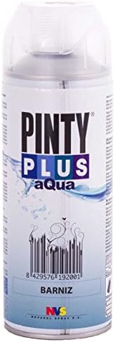 Spray Paint for Arts &amp; Crafts, Water Based PintyPlus Aqua - Assorted Colors (Gloss Varnish 1 PK)