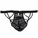 FEESHOW Men's Sheer Mesh Pouch Jockstrap Bikini Briefs Underwear Panties