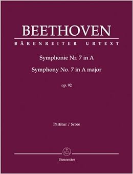 ベートーヴェン: 交響曲 第7番 イ長調 Op.92/デル・マール編/ベーレンライター社/指揮者用大型スコア