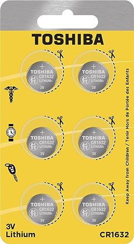 TOSHIBA CR1632 3V Lithium Coin Cell Child Resistant