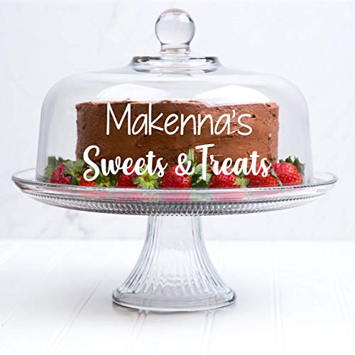 Personalized Cake Stand - Cake Dome - Personalized Cake Stand with Dome - Gift for Baker - Bridal Shower Gift - Wedding Gift - Custom Cake Stand - Dessert Stand - Personalized Glass Cake Stand