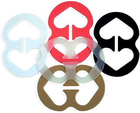 5 Piece Bra Strap Clips - Racer Back - Conceal Straps - Cleavage Control