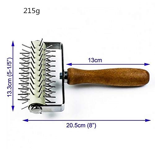 Pizza Hole Puncher,Stainless Steel Cake Pie Pizza Cookies Bread Pastry Dough Docker Needle Roller Wheel Hole Punch Baking Tool