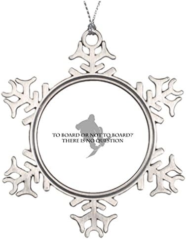 Personalised Christmas Tree Decoration To board or not to board.. Christmas Snowflake Ornament Movie