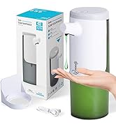 Automatic Soap Dispenser, Touchless Hand Sanitizer Dispenser Rechargeable, Hands Free Soap Dispen...