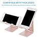 Stand for iPhone, Charging Cell Phone Stand For iPhone X 8 7 6 6s Plus & Tablet & Any Cell Phone - Rose Gold