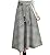 Abetteric Womens Fall Winter Woolen Plaid Retro Long Belted Design Skirt