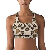 Armsttm Women Racerback Sports Bras Art Leopard Gym