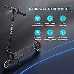 VOBETSCOOTER, Top Speed 13MPH,13Mile,250W