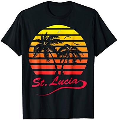 St. Lucia 80s Tropical T-Shirt