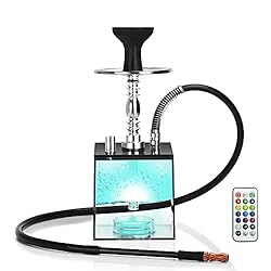 Hookah, Get Funky Cube Acrylic Hookah Set Shisha