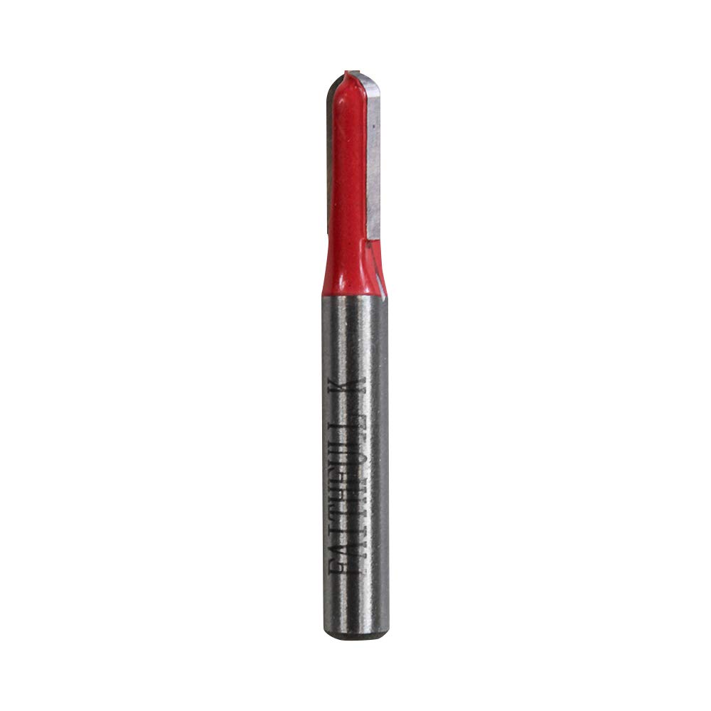 Faithfull FAIRB61 Router Bit TC Radius 1/4in 3.0mm x 15mm, Red / Silver