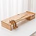 Fuhuy Monitor Stand with Drawer, Bamboo Wood Storage Organizer Office Desk, Desk Accessories &,Workspace Organizers for Office Desk 27.3”L X 9”W X3.5”H(Natural Crocodile)thumb 3