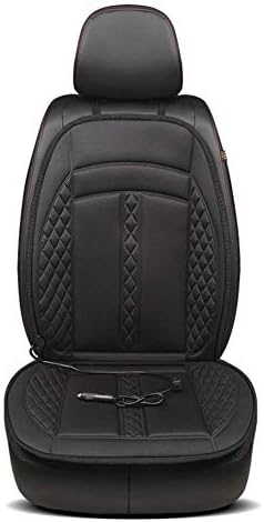 12vヒーター付きカーシートカバー冬季暖房用クッションユニバーサルシートヒーターサーマルシートパッド自動車製品カーアクセサリー ブラック2シート