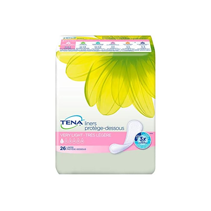 Tena Incontinence Liners for Women, Long, 44 Count