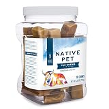 Native Pet Yak Chews for Dogs (Bulk Size - 10 Medium Chews). Pasture-Raised and Organic Himalayan Churpi Chew. Long Lasting, Low Odor, and Protein Rich Reward Treat.