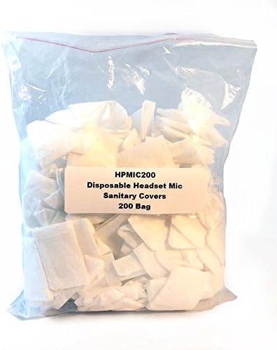 Headset Microphone Disposable Sanitary Covers - 200 Bag